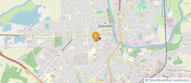 localisation de l'entreprise DIR DIOCESAINE ENSEIG CATHOL à SOISSONS