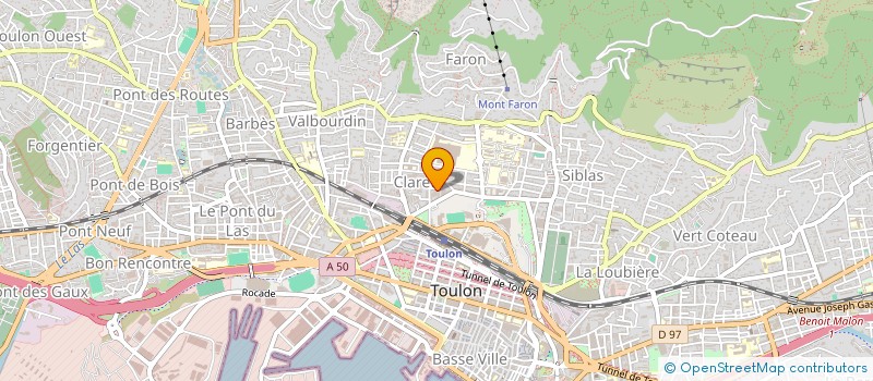 localisation de l'entreprise DIR PRODUCTION à TOULON