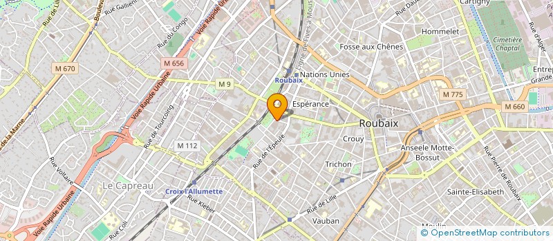 localisation de l'entreprise DIRA à ROUBAIX