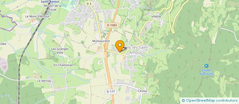 localisation de l'entreprise DIRAM  LES TROIS-CHATEAUX