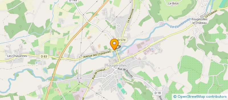 localisation de l'entreprise DIRAND à FOUGEROLLES-SAINT-VALBERT