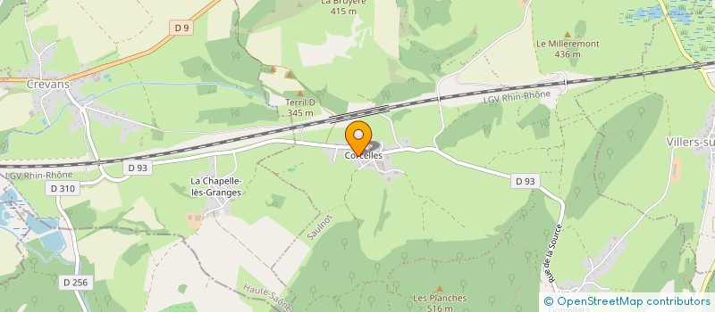 localisation de l'entreprise DIRAND BUCHERONNAGE TRAVAUX SYLVICOLES  SAULNOT