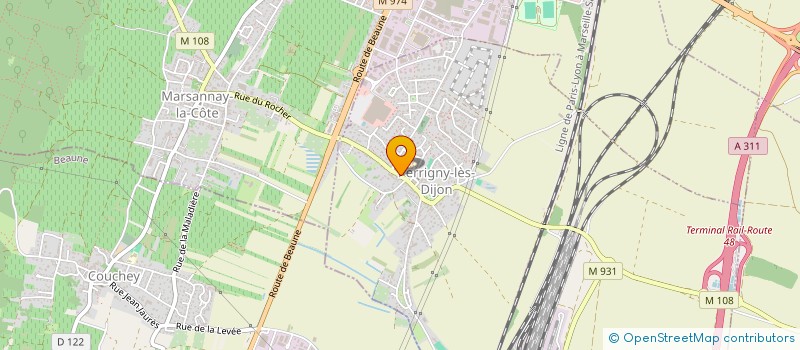 localisation de l'entreprise DIRAND PHILIPPE  PERRIGNY-LES-DIJON