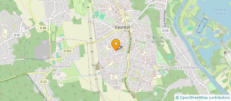 localisation de l'entreprise DIRAWAY  VAUREAL