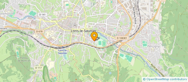 localisation de l'entreprise DIRE EN CORPS-JURA à LONS LE SAUNIER