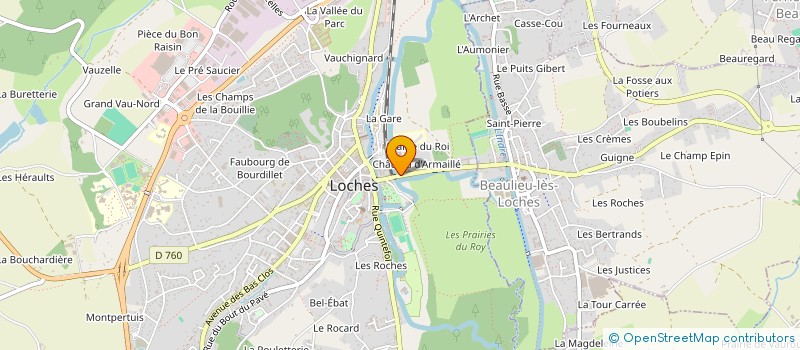 localisation de l'entreprise DIRE & GUERIR à LOCHES
