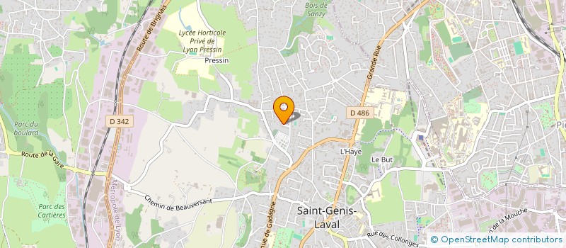 localisation de l'entreprise DIRECO  SAINT-GENIS-LAVAL