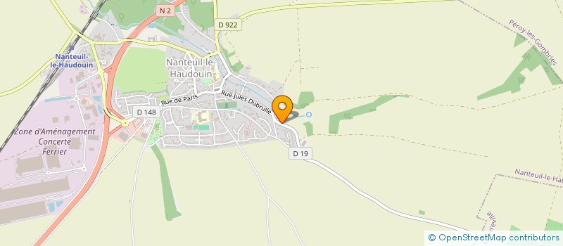 localisation de l'entreprise DIRECT 3  NANTEUIL-LE-HAUDOUIN