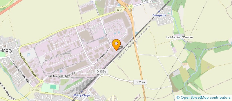 localisation de l'entreprise DIRECT 3D à MITRY-MORY