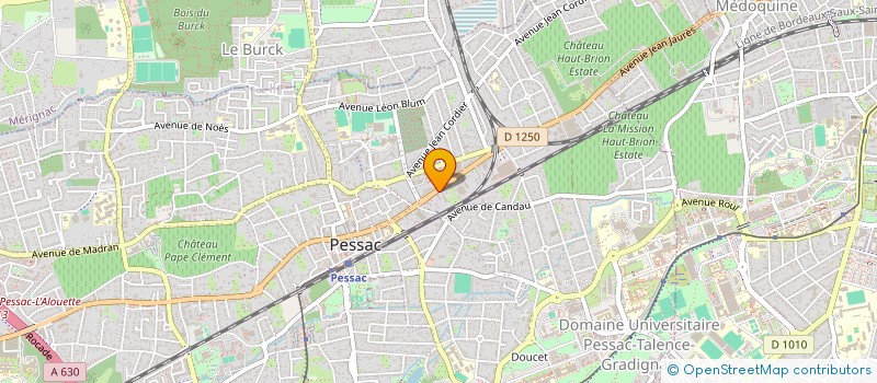 localisation de l'entreprise DIRECT ALU FERMETURES à PESSAC
