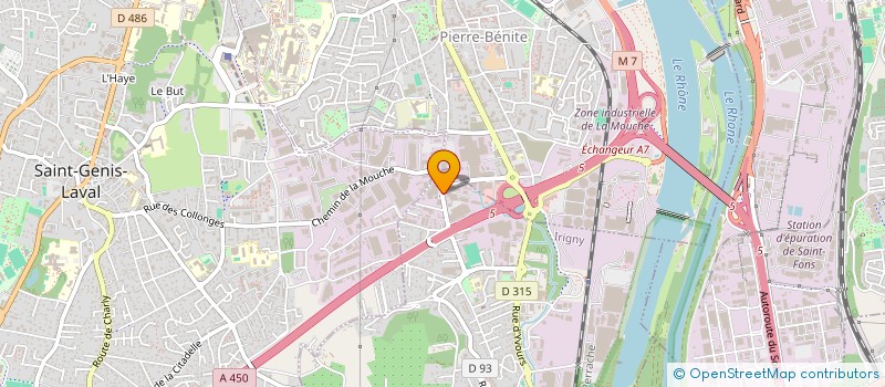 localisation de l'entreprise DIRECT AMBULANCES RHONE  IRIGNY