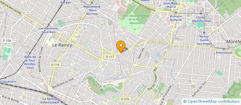 localisation de l'entreprise DIRECT AUTO à CLICHY-SOUS-BOIS