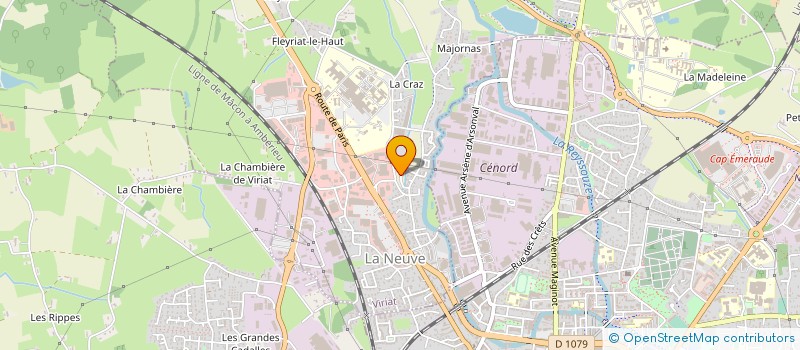 localisation de l'entreprise DIRECT AUTO à VIRIAT