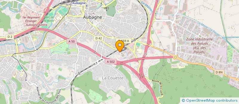 localisation de l'entreprise DIRECT AUTO  AUBAGNE