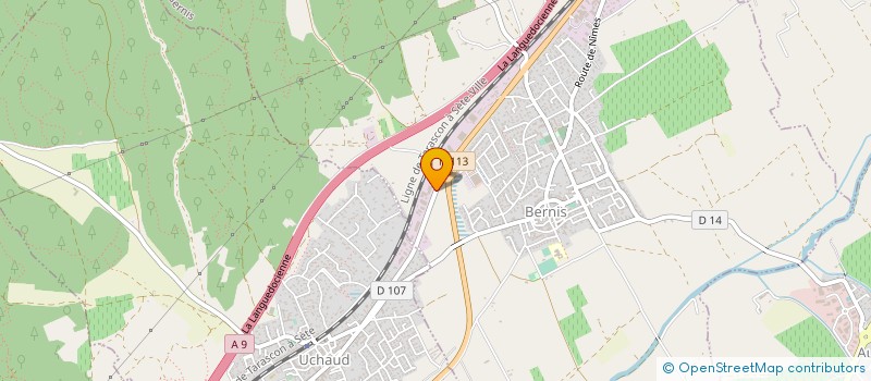 localisation de l'entreprise DIRECT AUTOMOBILES  BERNIS