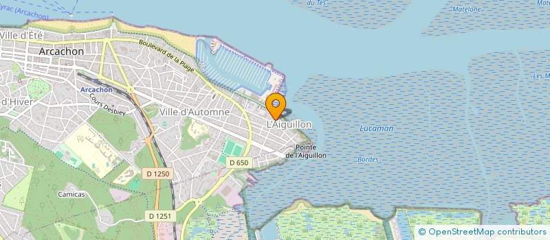 localisation de l'entreprise DIRECT AVANTAGES à ARCACHON