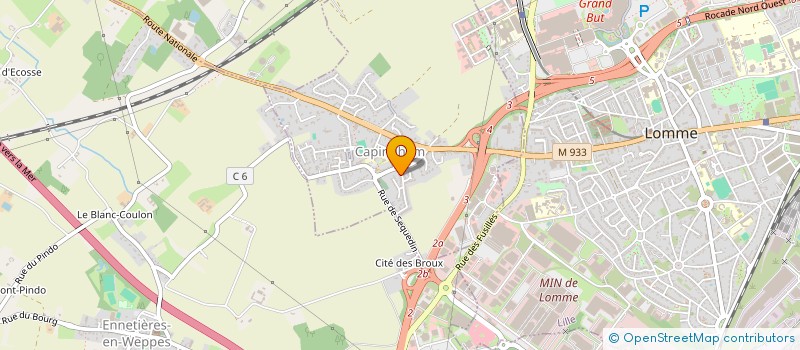 localisation de l'entreprise DIRECT BACK OFFICE à CAPINGHEM