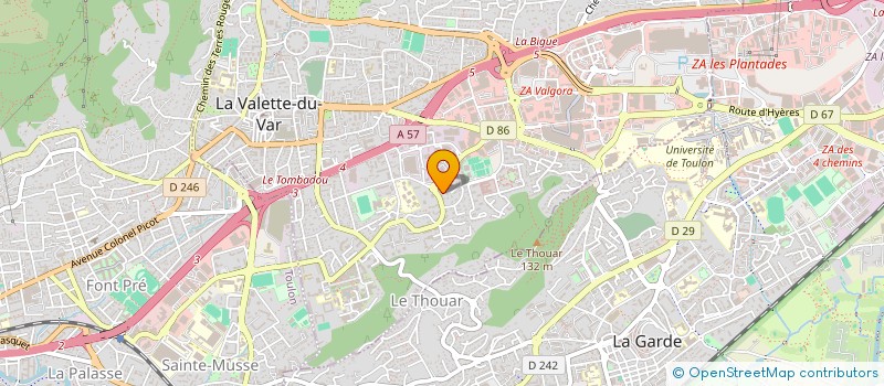 localisation de l'entreprise DIRECT CONFORT à LA VALETTE-DU-VAR