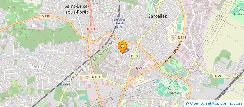 localisation de l'entreprise DIRECT DECOR  SARCELLES