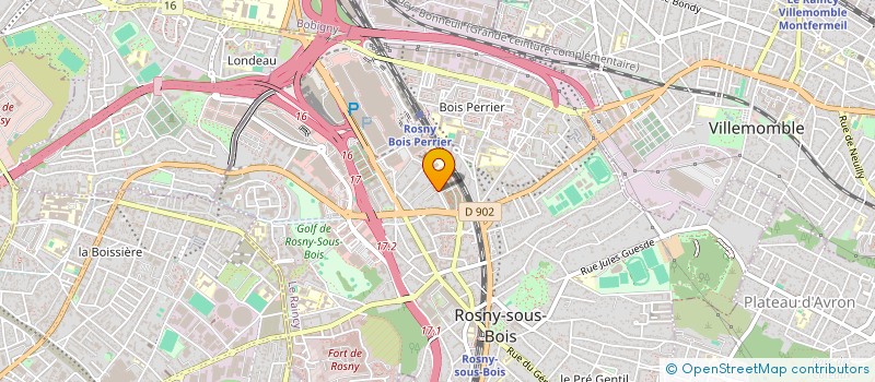 localisation de l'entreprise DIRECT DELIVERY SERVICE à ROSNY-SOUS-BOIS