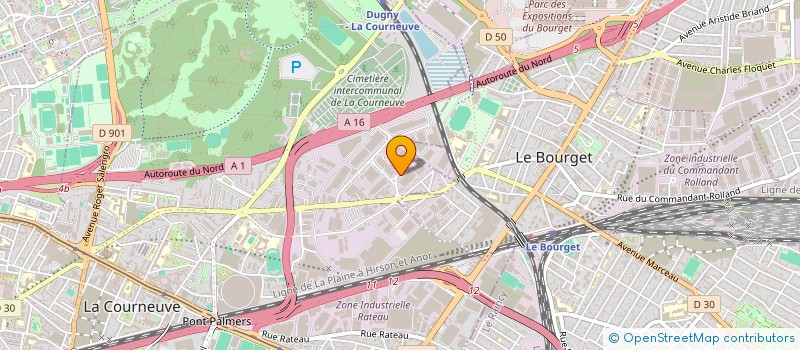 localisation de l'entreprise DIRECT DIFFUSION à LA COURNEUVE
