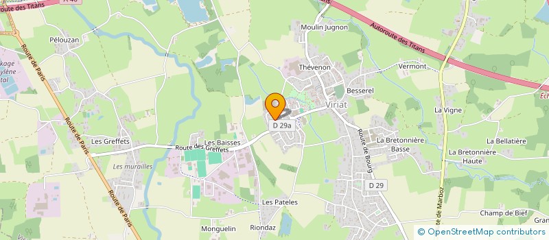 localisation de l'entreprise DIRECT EXPRESS à VIRIAT