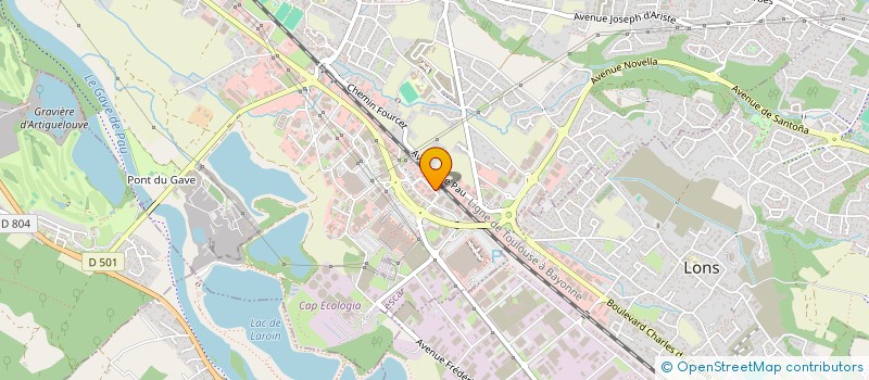 localisation de l'entreprise DIRECT EXPRESS TRANSPORTS  LESCAR