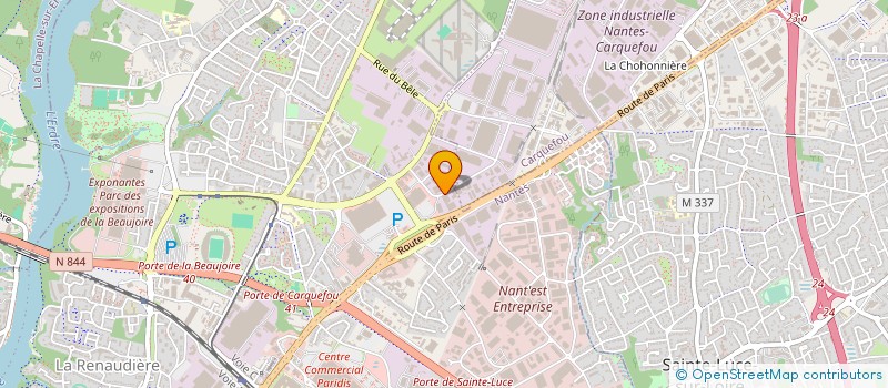 localisation de l'entreprise DIRECT FERMETURES à NANTES