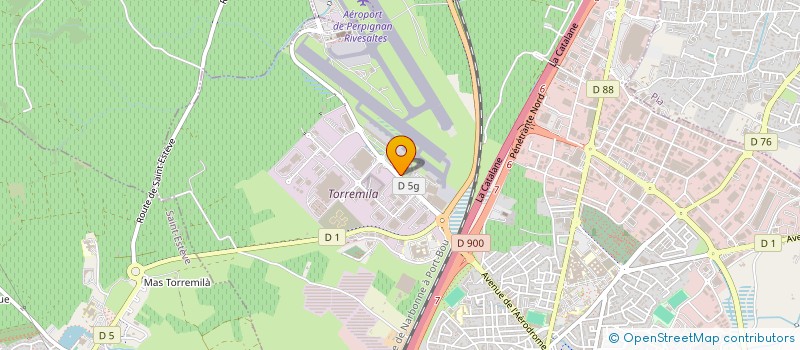 localisation de l'entreprise DIRECT FLY AVIATION à PERPIGNAN