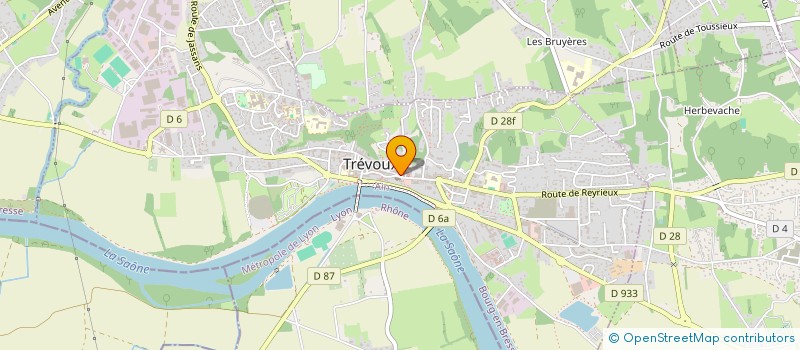 localisation de l'entreprise DIRECT HABITAT à TREVOUX