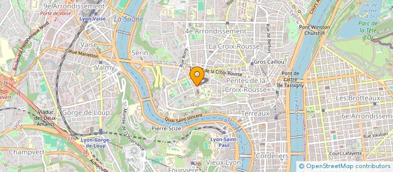 localisation de l'entreprise DIRECT IMMOBILIER à LYON