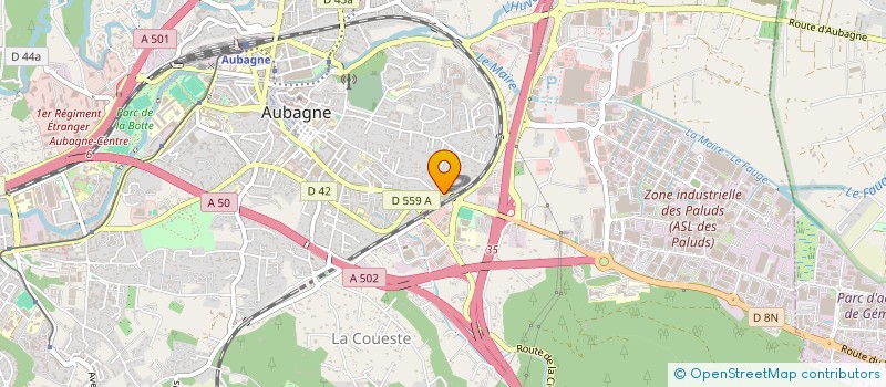 localisation de l'entreprise DIRECT INVEST 2 à AUBAGNE