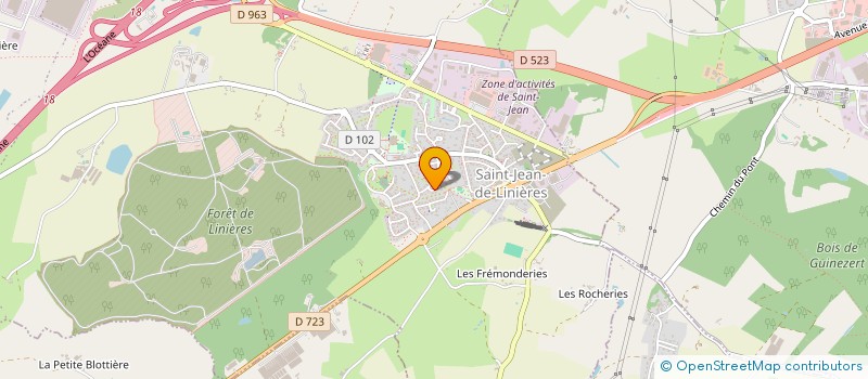 localisation de l'entreprise DIRECT JARDIN à BEAUCOUZE