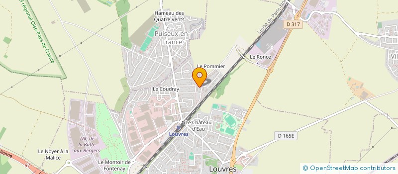 localisation de l'entreprise DIRECT LIVRAISON à LOUVRES