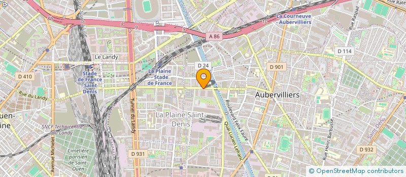 localisation de l'entreprise DIRECT MEDIA SERVICES  AUBERVILLIERS