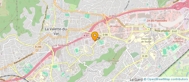 localisation de l'entreprise DIRECT MEUB à LA VALETTE-DU-VAR
