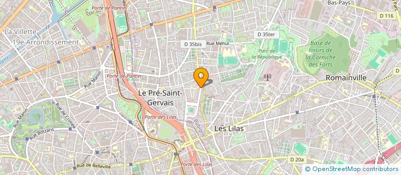 localisation de l'entreprise DIRECT MEUBLES à LE PRE-SAINT-GERVAIS