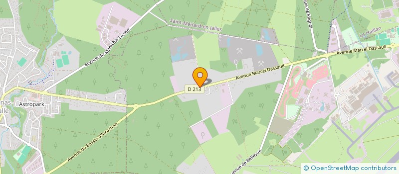 localisation de l'entreprise DIRECT OUVERTURE à MERIGNAC