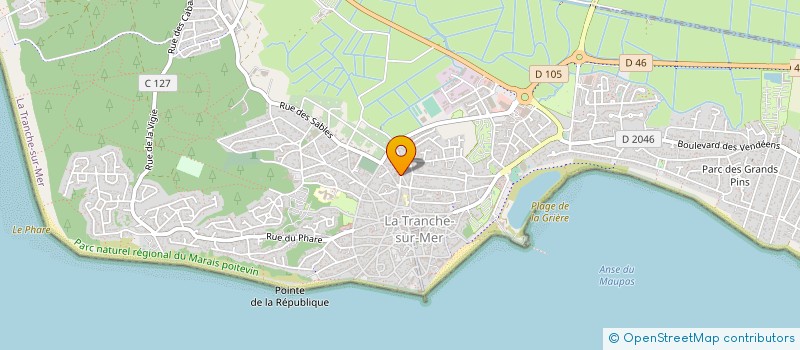 localisation de l'entreprise DIRECT PEINTURE à LA TRANCHE-SUR-MER