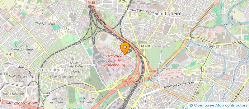 localisation de l'entreprise DIRECT'PRIMEURS à STRASBOURG