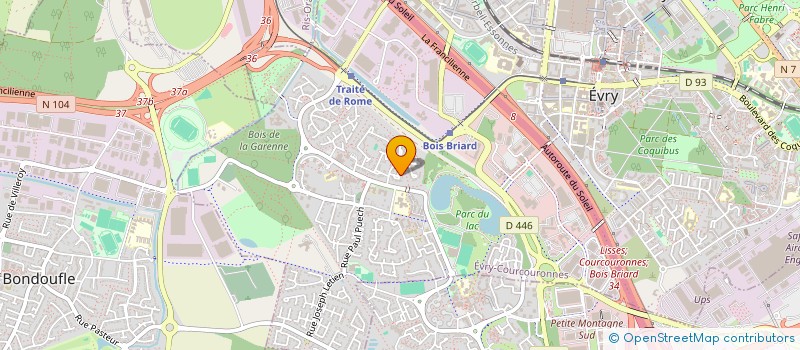 localisation de l'entreprise DIRECT PRODUCTION PARIS  EVRY-COURCOURONNES