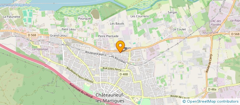 localisation de l'entreprise DIRECT PROMOTEUR 13 à CHATEAUNEUF-LES-MARTIGUES