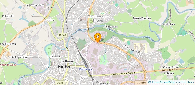 localisation de l'entreprise DIRECT SERVICE RESTAURATION à PARTHENAY