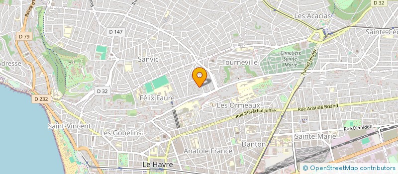 localisation de l'entreprise DIRECT SERVICES à LE HAVRE