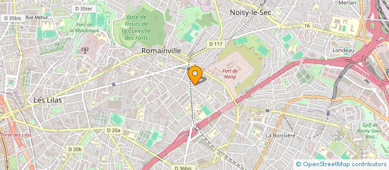 localisation de l'entreprise DIRECT SUD EDUC SANTE ENVIRONNEMENT ( DS E S E ) à ROMAINVILLE