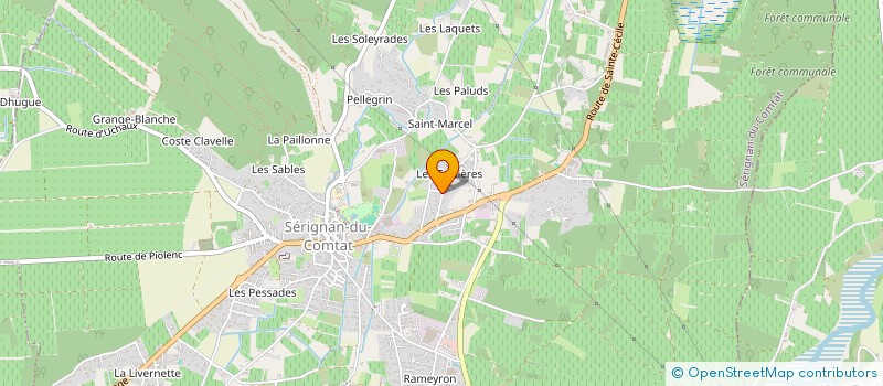 localisation de l'entreprise DIRECT TANNERIE à SERIGNAN-DU-COMTAT