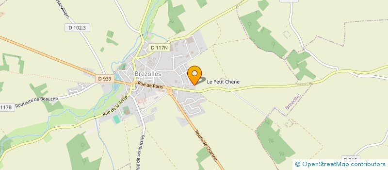 localisation de l'entreprise DIRECT TAXI 28 à BREZOLLES