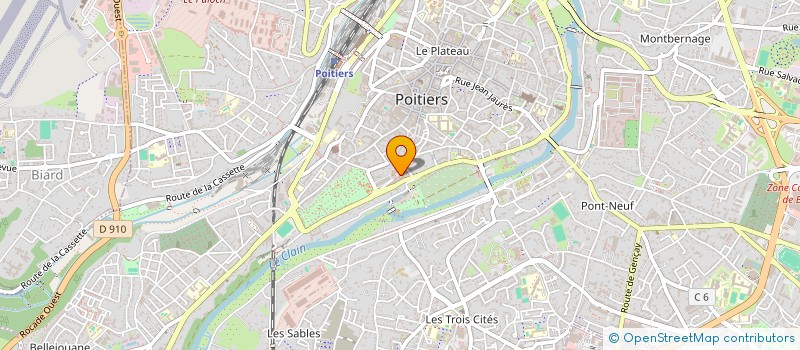 localisation de l'entreprise DIRECT TELEKOM  POITIERS
