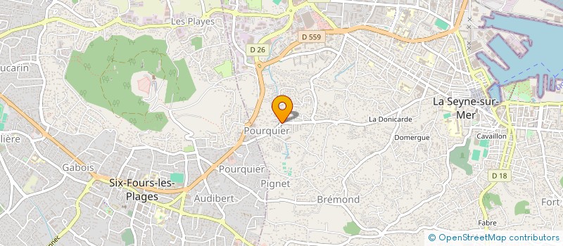 localisation de l'entreprise DIRECT TRANSPORTS à LA SEYNE-SUR-MER