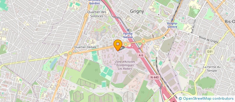 localisation de l'entreprise DIRECT WATT  GRIGNY